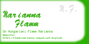 marianna flamm business card